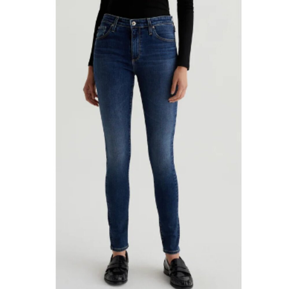 Adriano Goldschmeid Farrah Ankle Dark Wash Skinny Jeans Size 29 Style PW33418